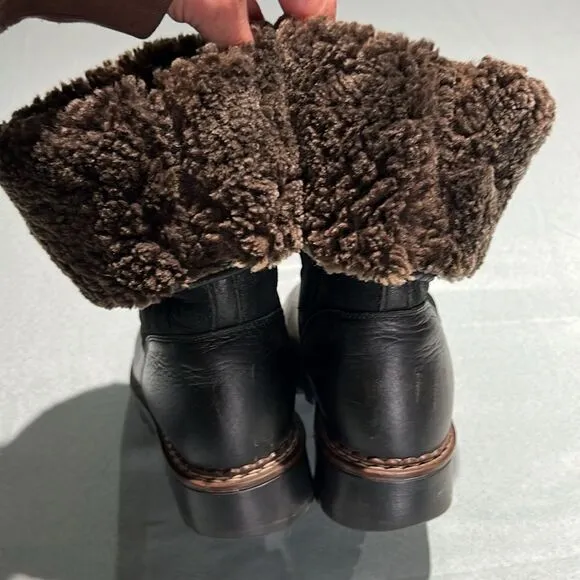Blondo Shearling Lined Fisherman Core Boots Size 6.5 B36
