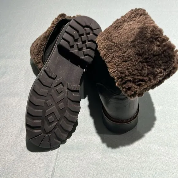 Blondo Shearling Lined Fisherman Core Boots Size 6.5 B36