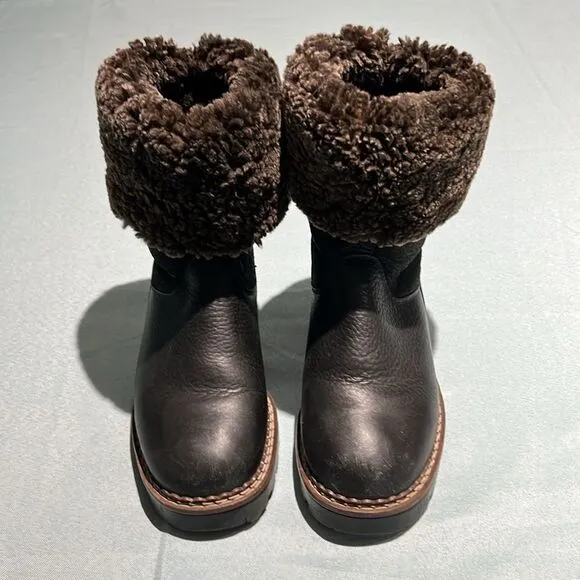 Blondo Shearling Lined Fisherman Core Boots Size 6.5 B36