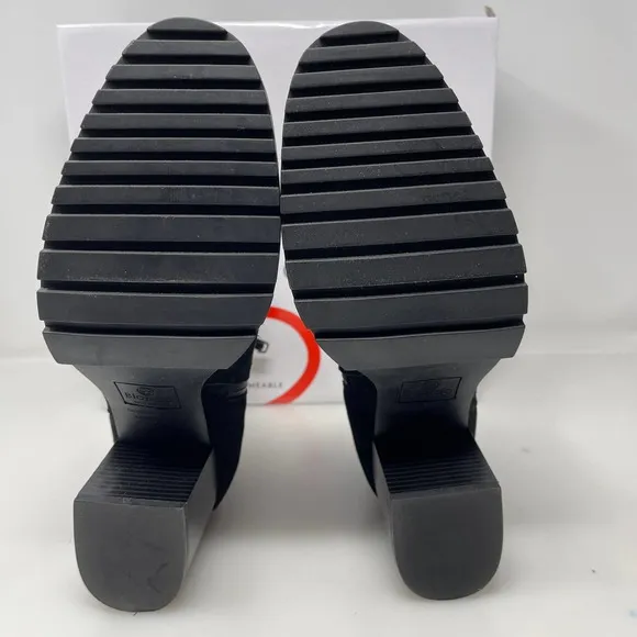 Blondo Tia Sherpa Cuff Ankle Booties in Black Size 11 New Retail‎ $160