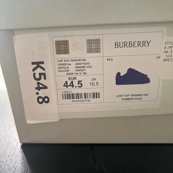 Blue Embossed Sneakers