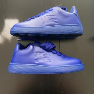 Blue Embossed Sneakers