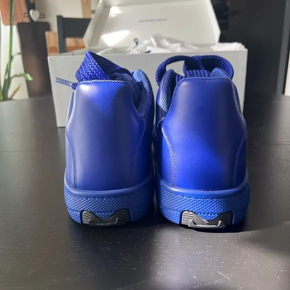 Blue Embossed Sneakers