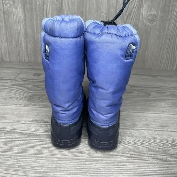 Blue sorel youth snow boots water resistant size 12 winter boots