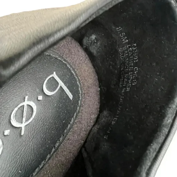 B.o.c Suree women’s black loafers slip on leather comfort shoe size 8.5