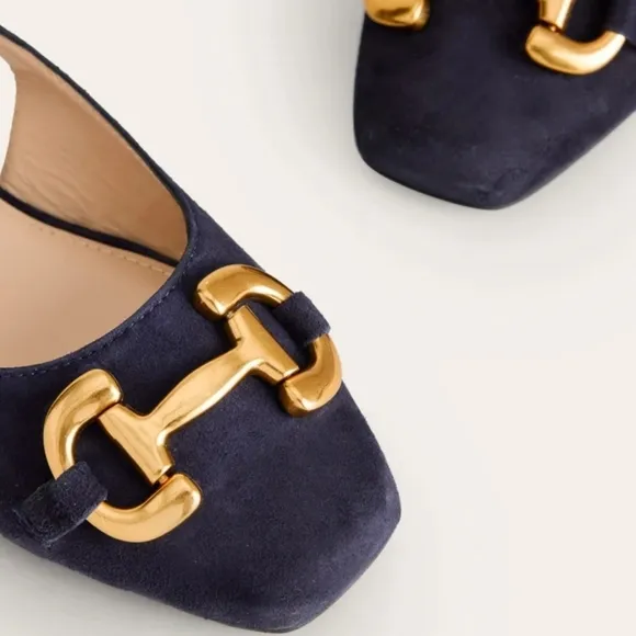 BODEN Iris Snaffle Slingback Flats