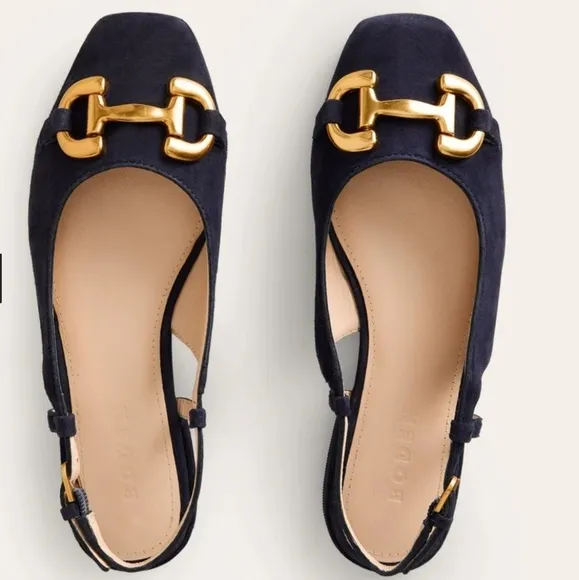 BODEN Iris Snaffle Slingback Flats