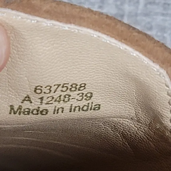 Boden Lily Tan Raffia Slingback Sandals Size EU 39 Shoes Women's US Size 8 Flats