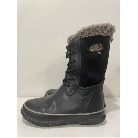 Bogs Arcata Camo Fur Lined Winter Snow Boots Youth 5 Women 7 Waterproof
