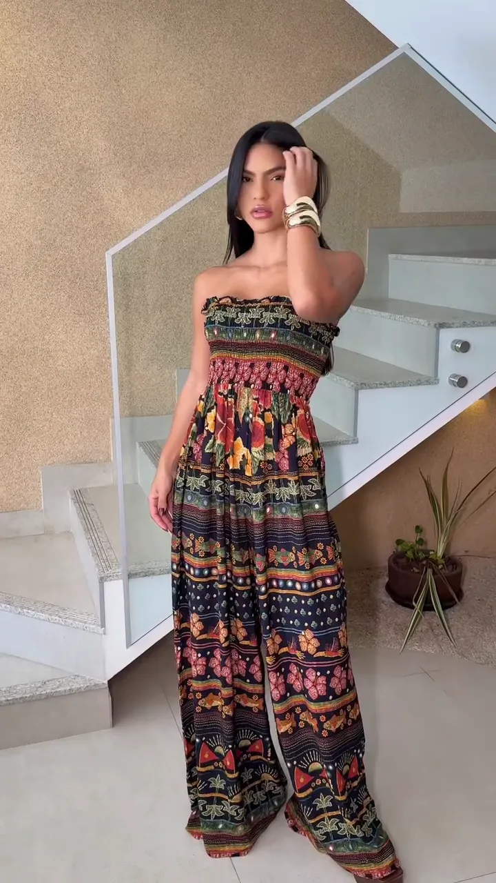 Bohemian - Best priced Strapless Style Jumpsuit Durable materials