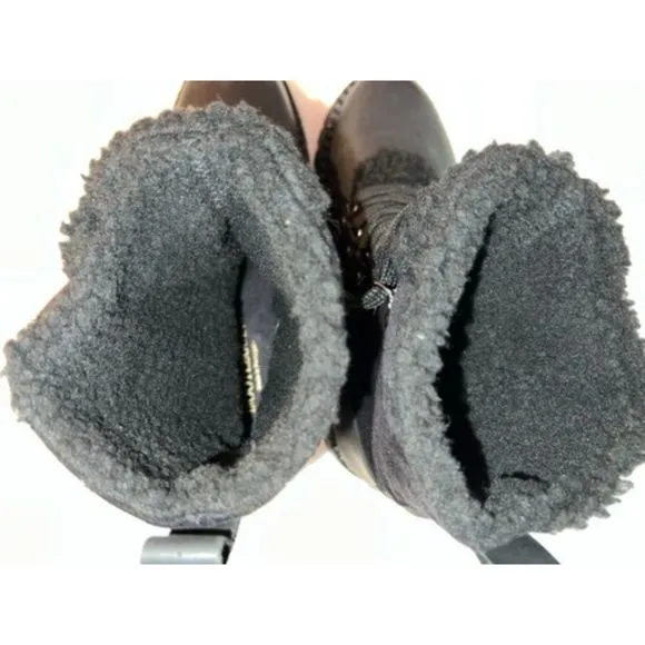 Bootlegger shearling/leather ankle boots. Size 39 (W8-8.5). NWT.