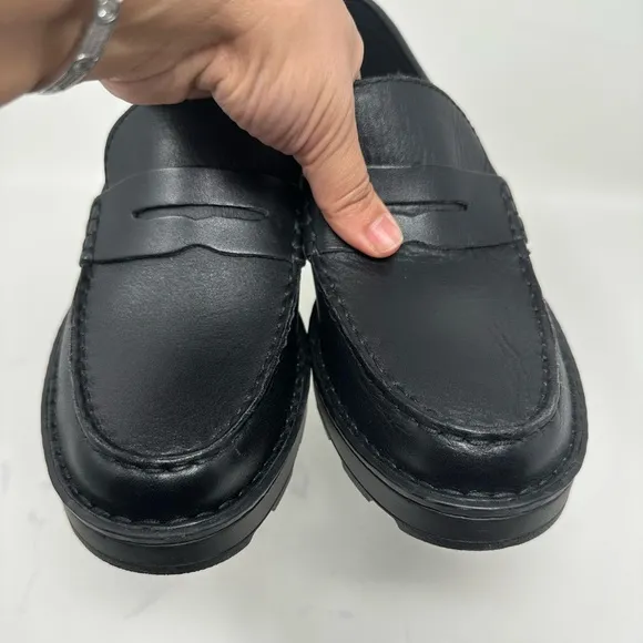 Born - Carrera Leather Lug Sole Platform Penny Loafers size 9.5M