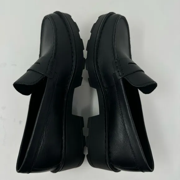 Born - Carrera Leather Lug Sole Platform Penny Loafers size 9.5M