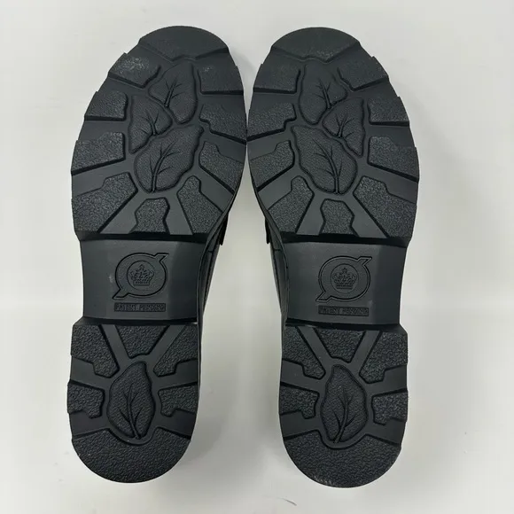 Born - Carrera Leather Lug Sole Platform Penny Loafers size 9.5M