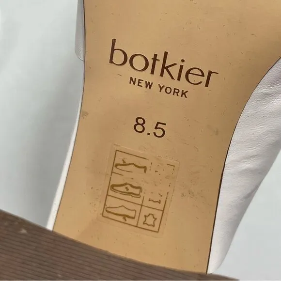Botkier Ross Block Heel Slide Sandal White Size 8.5