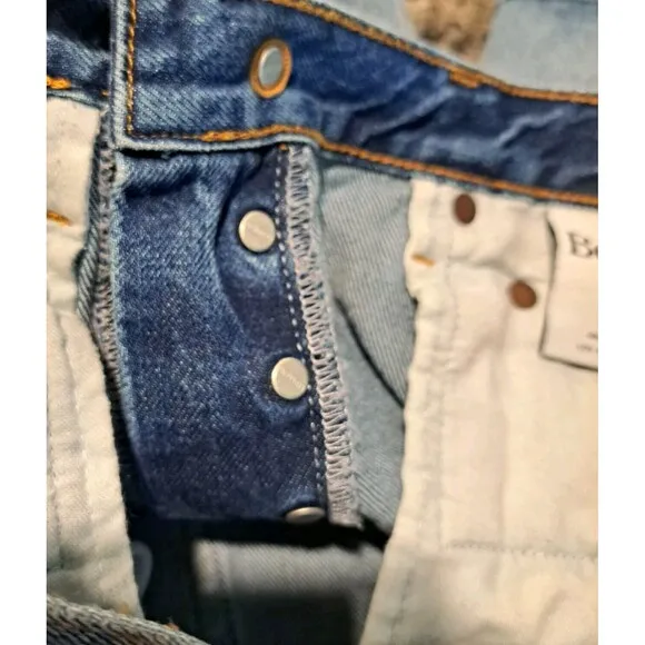 Boyish Anthropologie The Monty High-Rise Cut-Off Jean Shorts City Girl NWT 27