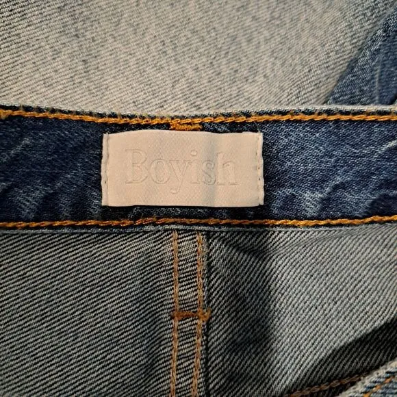 Boyish Anthropologie The Monty High-Rise Cut-Off Jean Shorts City Girl NWT 27