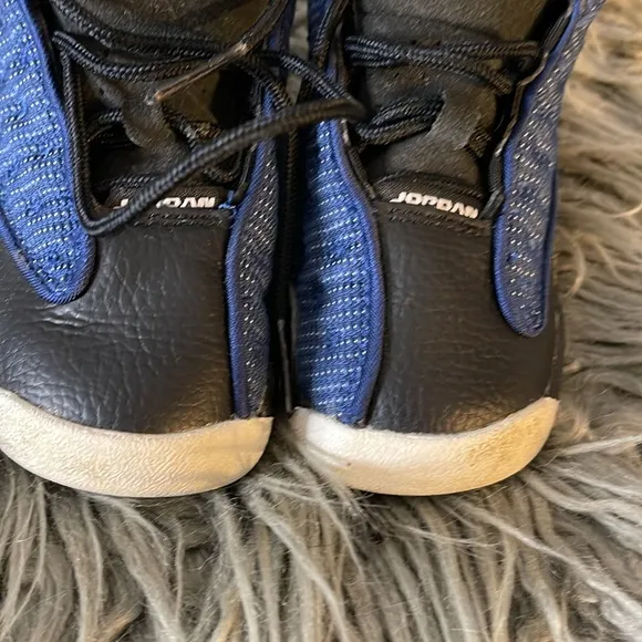 Boy’s Jordan Retro 13 8C Blue/Black Jordan Sneakers Lace Up Casual WORN 1X