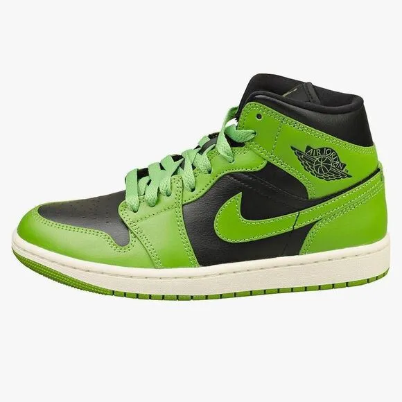 [BQ6472-031] Womens Air Jordan RETRO 1 MID‎ 'ALTITUDE GREEN'