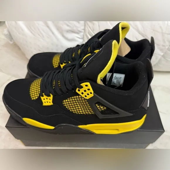 Brand new Never worn Black and Yellow Sneakers‎