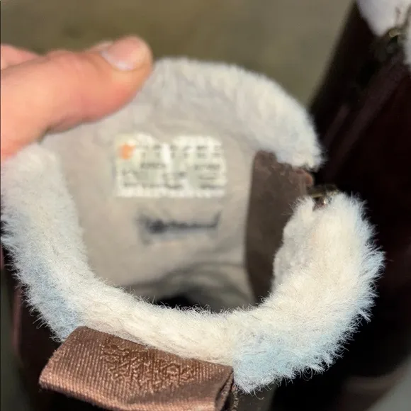 Brown Leather Ankle Boots with Shearling Lining