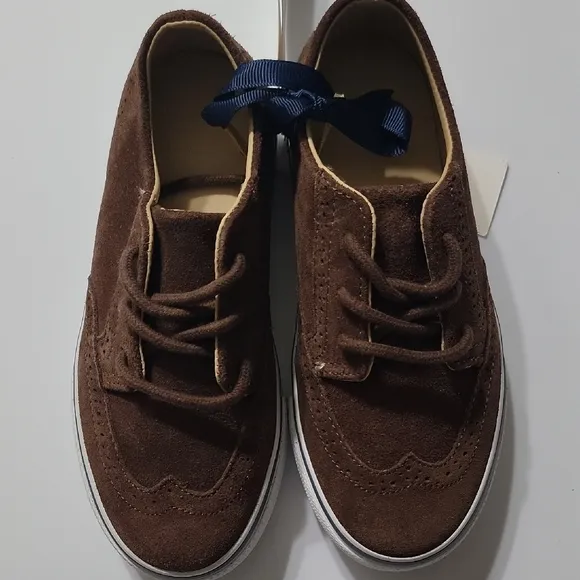 Brown Suede Kids' Sneakers