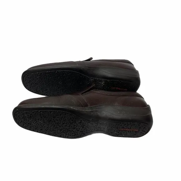 Bruno Magli Ashton Grained Leather Slip On Loafers Men's Brown Size 7.5