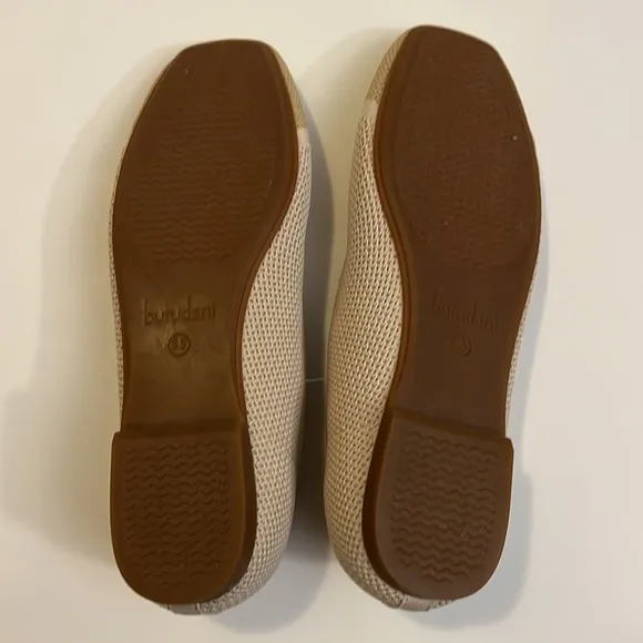 Burudani Women's Jane Knit Square Toe Flats 6.5