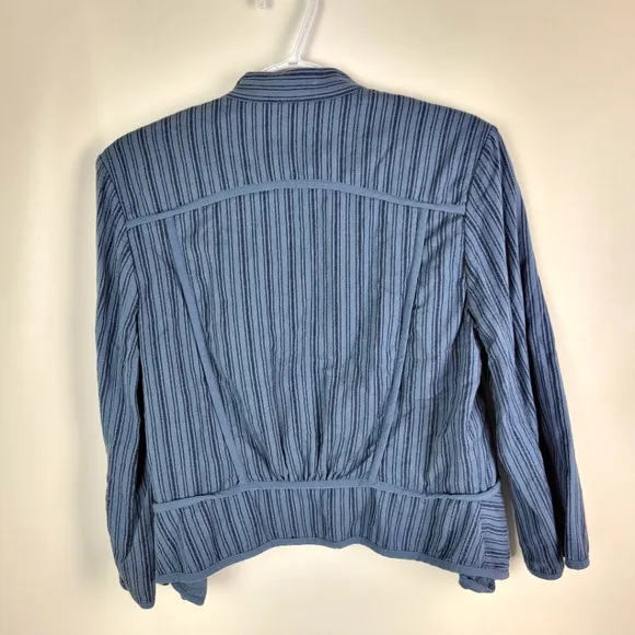 CAbi 100% Cotton Blazer Style 870 Sz Medium