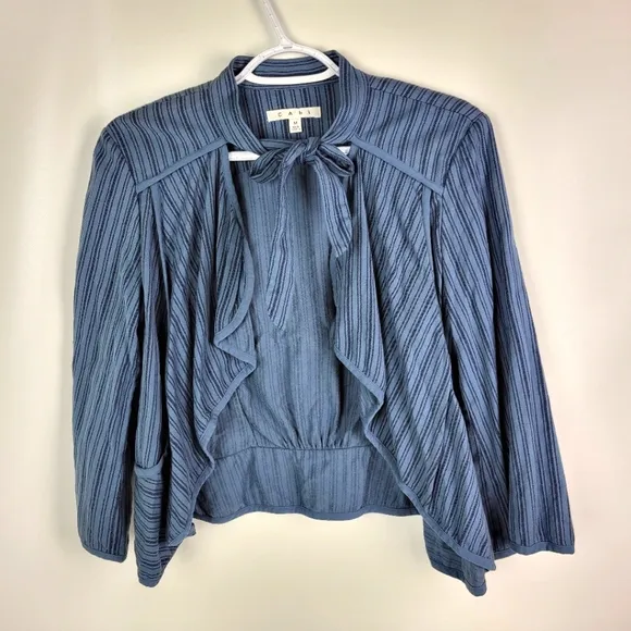 CAbi 100% Cotton Blazer Style 870 Sz Medium