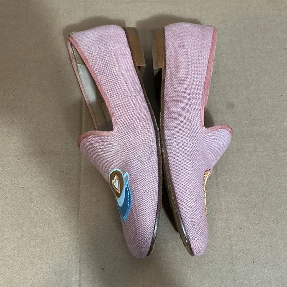 Calitas World Handmade In Spain luxury linen loafers size EU 37 US 5.5