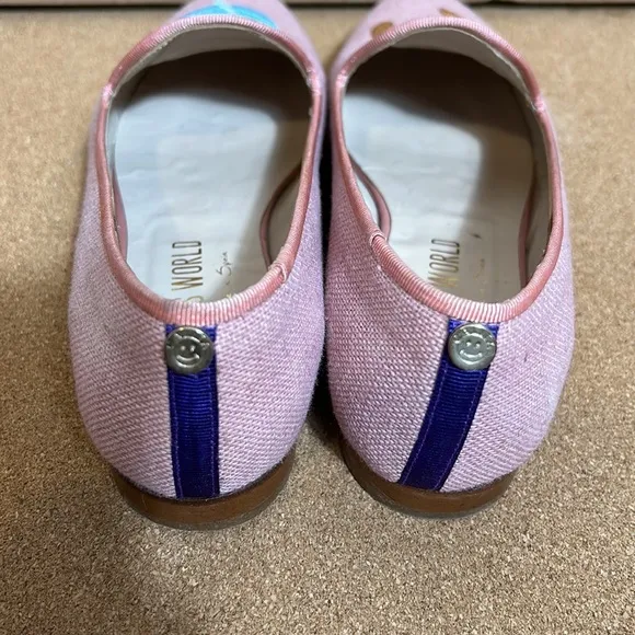 Calitas World Handmade In Spain luxury linen loafers size EU 37 US 5.5