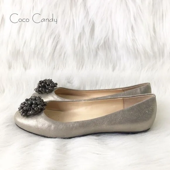 🆕Calvin Klein Mackenzi Gold Metallic Flats