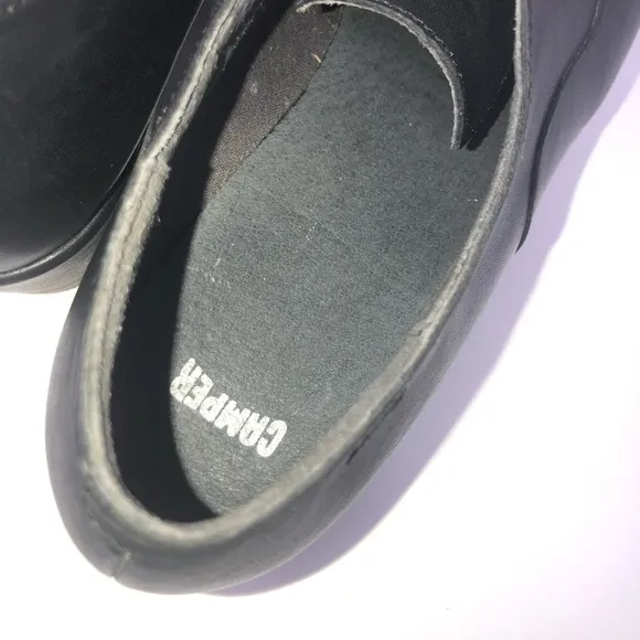 𝅺CAMPER LAIKA BLACK LEATHER OXFORDS SHOES 10/40.