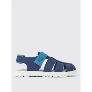 Camper Pelotas Sandals Hook and Loop Closure Kids Blue Footwear