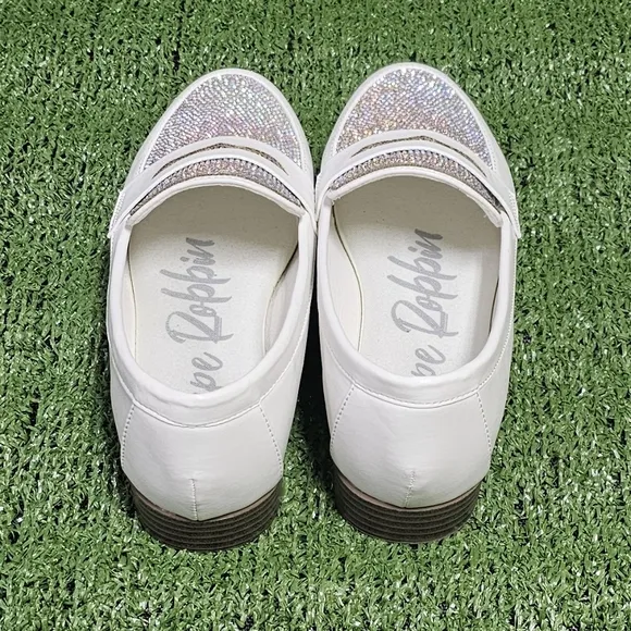 CAPE ROBBIN | LODIO RHINESTONE EMBELLISHED SLIP-IN LOAFERS - NWOT!