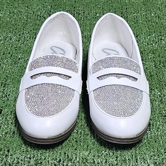 CAPE ROBBIN | LODIO RHINESTONE EMBELLISHED SLIP-IN LOAFERS - NWOT!