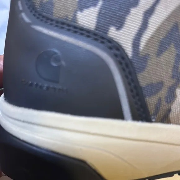 Carhartt Camouflage Sneakers with Green Laces~Slightly Used-Worn Once