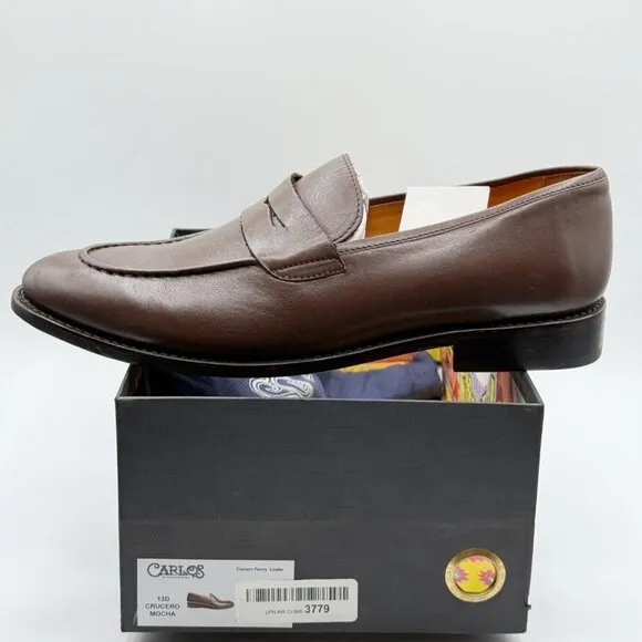 Carlos By Carlos Santana Crucero Penny Loafer Size 13 D Mocha Brown New In‎ Box