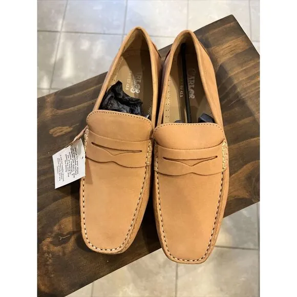 Carlos by Carlos Santana‎ Men's Ritchi Penny Loafers Tan US 10.5 EU 43.5