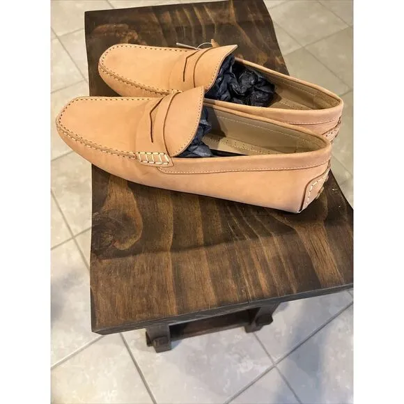 Carlos by Carlos Santana‎ Men's Ritchi Penny Loafers Tan US 10.5 EU 43.5