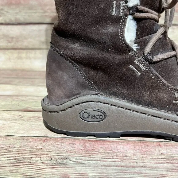 Chaco Brown Belyn Shearling Boots