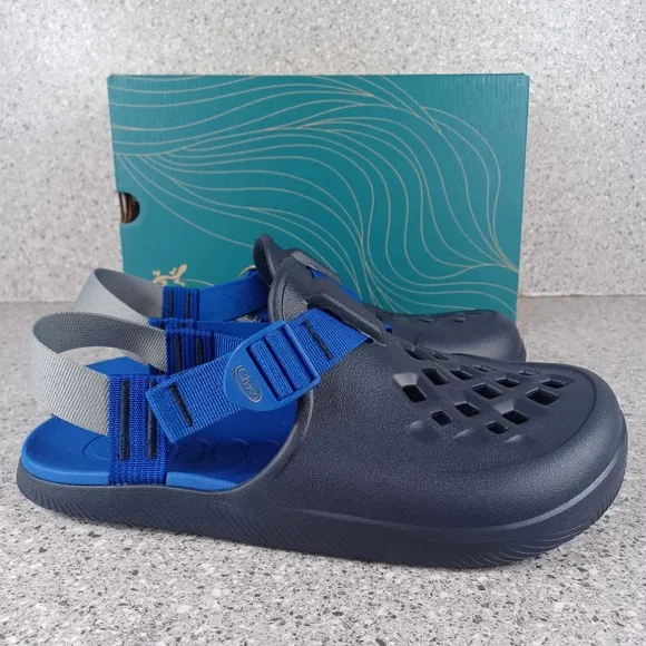 Chaco Chillos Clogs Blue Slip On Comfort Outdoors Sandals Men's Shoes