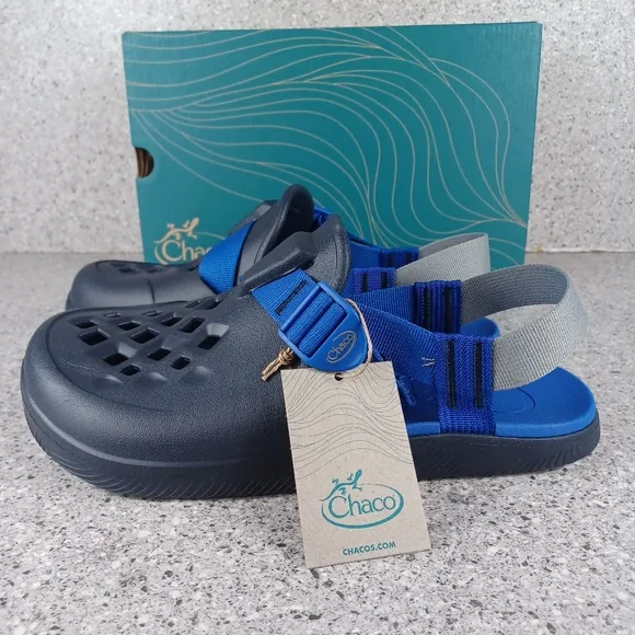 Chaco Chillos Clogs Blue Slip On Comfort Outdoors Sandals Men's Shoes