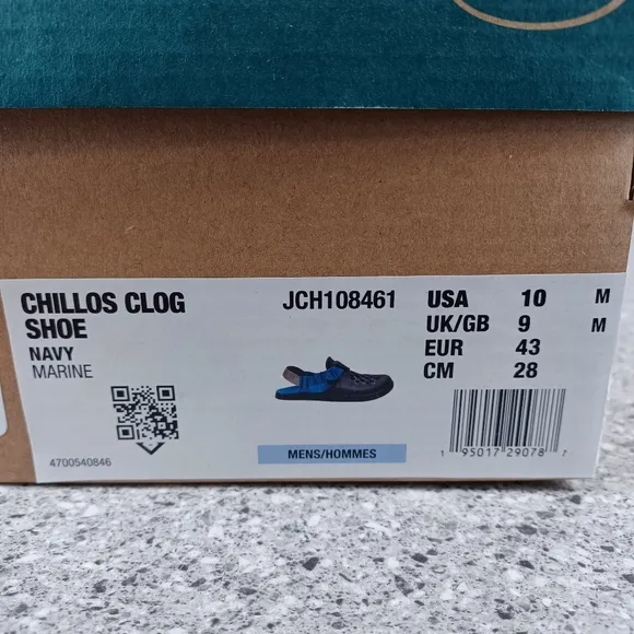 Chaco Chillos Clogs Blue Slip On Comfort Outdoors Sandals Men's Shoes