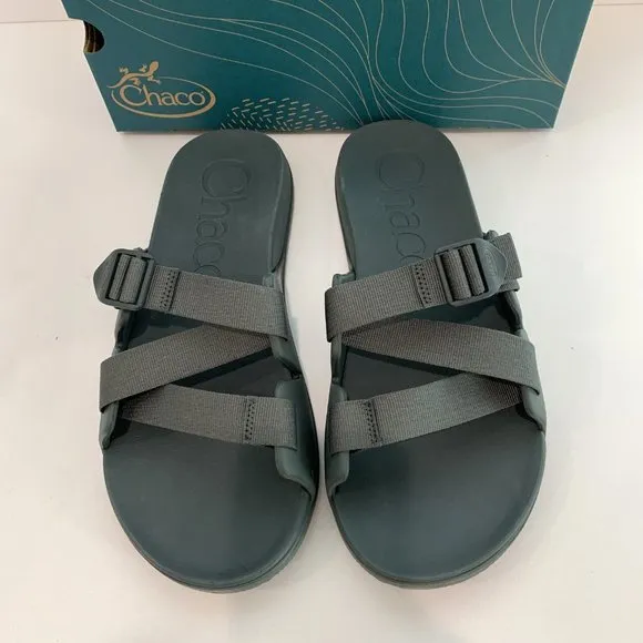 Chaco Chillos Slide Sandals Slip On Scarab Green Men’s Size 13 NEW
