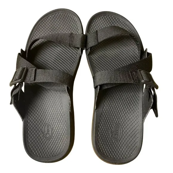 Chaco Men's Lowdown Slide Sandals Black  JCH107123  Sz 9