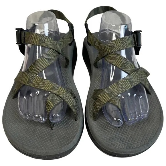 Chaco Sandals Green Mens SZ 12 Cloud 2 Adjustable Straps Hiking Water Shoe
