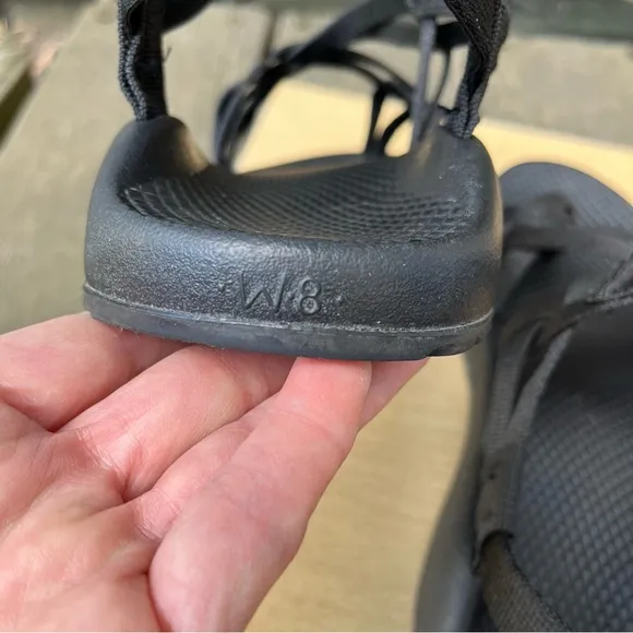 Chaco Wm’s Black Z/Cloud X2 Sandal Sz 8