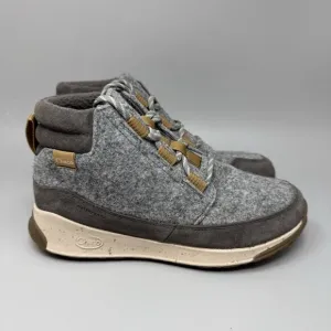 Chaco Women’s Borealis Ledge Waterproof Gray Wool Hiking Boots Sz 8.5